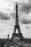 Fototapeta Na drzwi - Classic image of the Eiffel Tower, Paris, France