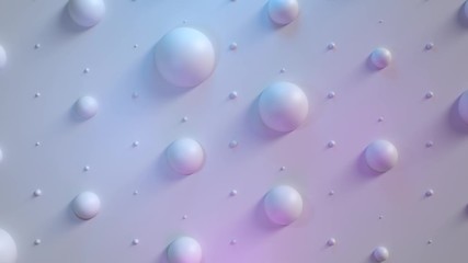 Poster - 3d render of elegant bright background with blue and purple colors. Loop animation.
