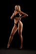 © serhiibobyk - Woman in underwear posing in dark.