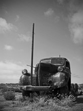 Abandoned Truck Against Sky