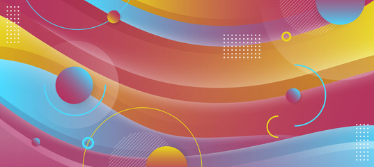 Wall Mural - Abstract colorful background. Fluid shapes background concept. Vector EPS 10