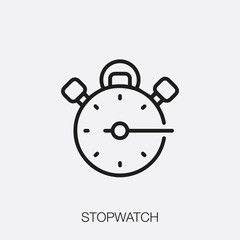 Poster - stopwatch icon vector sign symbol