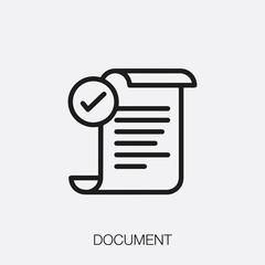 Poster - document icon vector sign symbol