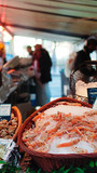 Fototapeta Paryż - Fondo pescadería mercado de pescadores