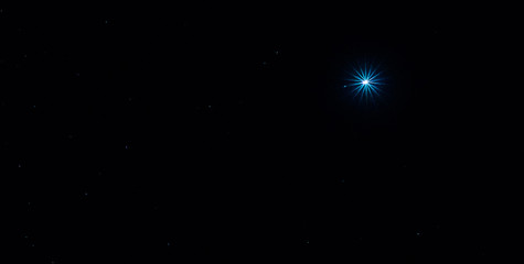 panorama blue night sky milky way and star on dark background.universe filled with stars, nebula and
