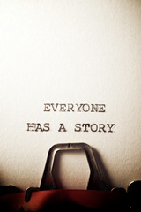 Poster - Everyone has a story