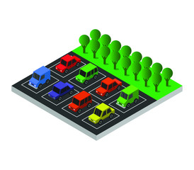 Sticker - isometric parking