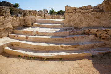 view of the ancient city of Perge in Turkey Antalya.