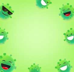 Poster - Coronavirus emoji with different emotions