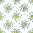 edelweiss flower icon vector alpine logo pattern, seamless, tile, background