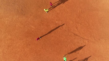 4k aerial football africa