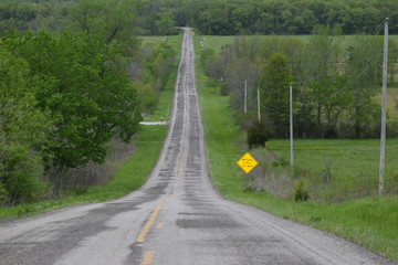 Poster - Scenic Blacktop Highway