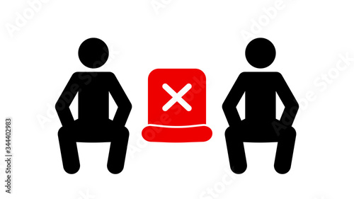 Cuadros en Lienzo Social distancing sitting alternate seating
