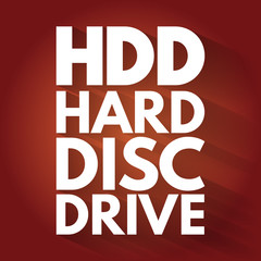 Poster - hdd - hard disc drive acronym, technology concept background