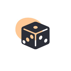 Canvas Print - Dice -  Icon