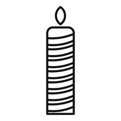 Poster - candlelight icon. outline candlelight vector icon for web design isolated on white background