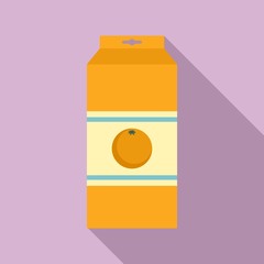 Poster - market orange juice package icon. flat illustration of market orange juice package vector icon for w