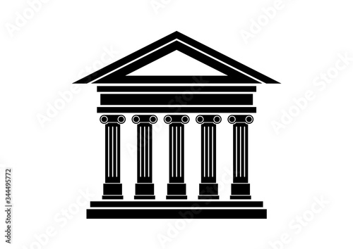 Fotomural Ancient building icon vector