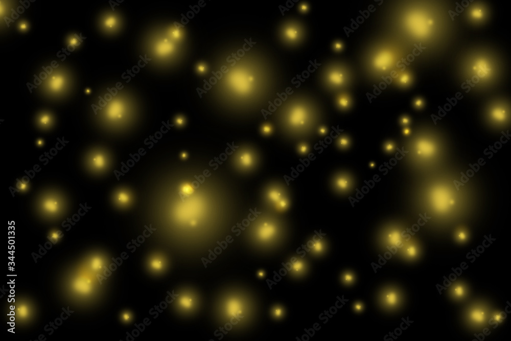 Blur lights over layer background for photos and design. Universal magic, fantasy clip art - obrazy, fototapety, plakaty 