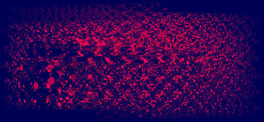 Poster - Spatter. Abstract red splashes on a dark blue. Vector image