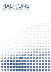 Leinwandbilder - Simple halftone background. Vector graphic pattern