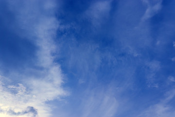 Wall Mural - Clear blue sky and white clouds summer background