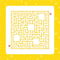 Abstact labyrinth. Game for kids. Puzzle for children. Maze conundrum. Find the right path. Color vector illustration.