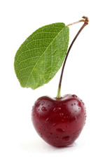 Wall Mural - Cherry with leaf