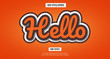 © Pickypicks - Hello text effect, Editable text effect