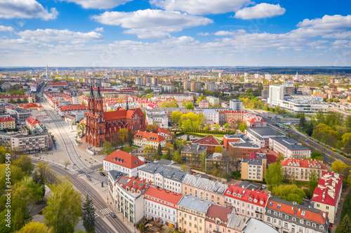 Aerial view of the city of Bialystok, Podlasie, Poland © BajeczneObrazy.pl