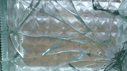 Poster - broken window in the house.