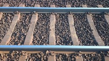 High Angle View Of Railroad Tracks