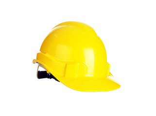 Yellow safety helmet