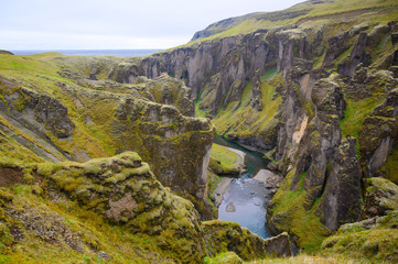  Beautiful Fjadrargjlufur canyon. Also known as 