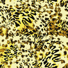 Sticker - Vector leopard pattern,animal pattern,wild animal print