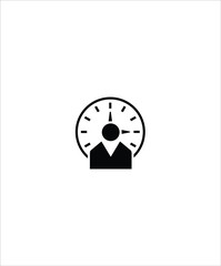 Sticker - time management icon,vector best flat time management icon.