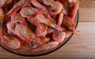 Poster - Shrimps on table