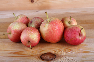 Canvas Print - Apples on table