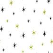 © Julia - Seamless pattern with small stars. Starry sky background. Design template for wallpaper, wrapping, textile.