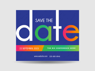 Wall Mural - Corporate Business Postcard Design | Save The Date Invitation Card | Direct Mail EDDM Design  