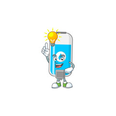 Canvas Print - A genius wall hand sanitizer mascot character design have an idea