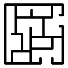 Poster - House plan icon. Outline house plan vector icon for web design isolated on white background