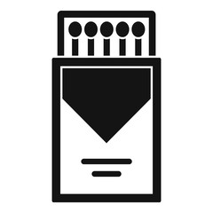 Poster - Match box icon. Simple illustration of match box vector icon for web design isolated on white background