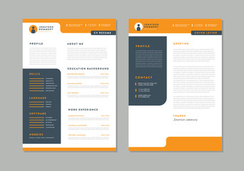 Wall Mural - Curriculum vitae CV Resume Template Design