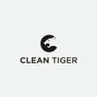 c tiger logo / tiger vector