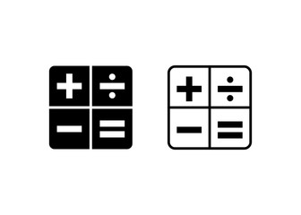 Calculator icon, Calculator sign and symbol vector Design