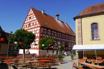 Mittelalterliche Stadt Wolframs-Eschenbach Fachwerkhaus Museum