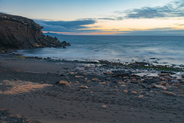 Sticker - colorful sunset of Fuerteventura in Spain Canary islands