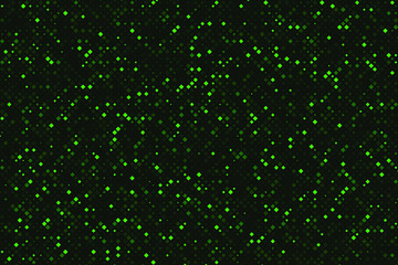 Poster - Abstract futuristic background consisting of small squares and pixels. Technology illustration.