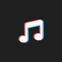 Wall Mural - Music logotype. Musical key icon. vector illustration